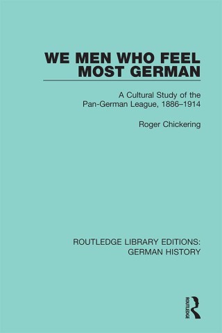 Cover image: We Men Who Feel Most German 1st edition 9780367230371