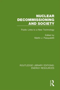 Titelbild: Nuclear Decommissioning and Society 1st edition 9780367231569