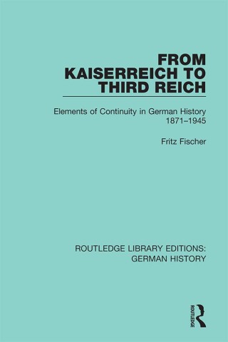 Cover image: From Kaiserreich to Third Reich 1st edition 9780367236168