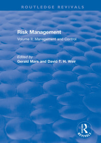 Omslagafbeelding: Risk Management 1st edition 9780367244507
