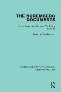 Cover image: The Nuremberg Documents 1st edition 9780367247492