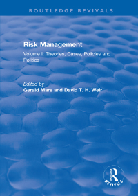 Immagine di copertina: Risk Management 1st edition 9781138739857