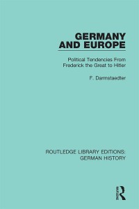 Imagen de portada: Germany and Europe 1st edition 9780367230609