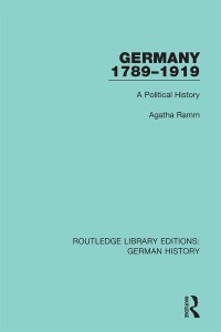 Cover image: Germany 1789-1919 1st edition 9780367248277