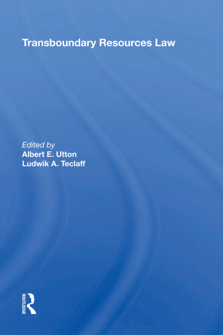 Cover image: Transboundary Resources Law 1st edition 9780367214791