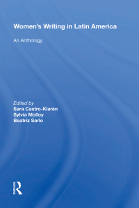 Imagen de portada: Women's Writing In Latin America 1st edition 9780367214012
