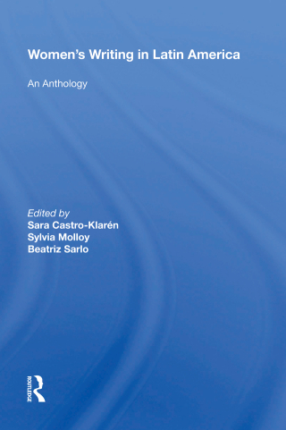 Imagen de portada: Women's Writing In Latin America 1st edition 9780367214012