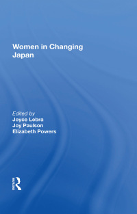 Cover image: Women In Changing Japan 1st edition 9780367216573