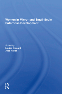 Imagen de portada: Women In Micro- And Small-scale Enterprise Development 1st edition 9780367216436