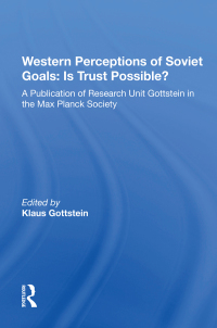 صورة الغلاف: Western Perceptions Of Soviet Goals 1st edition 9780367216191