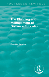 Imagen de portada: The Planning and Management of Distance Education 1st edition 9780367255961