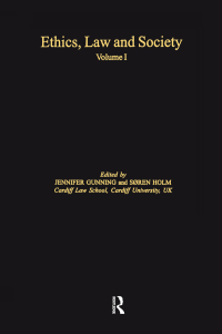 Imagen de portada: Ethics, Law and Society 1st edition 9780754645832