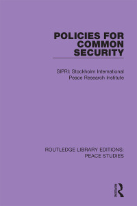 Imagen de portada: Policies for Common Security 1st edition 9780367229542