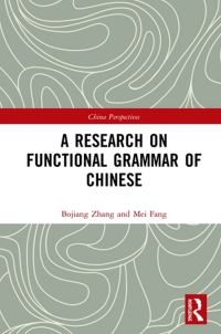 Titelbild: A Research on Functional Grammar of Chinese 1st edition 9780367422684