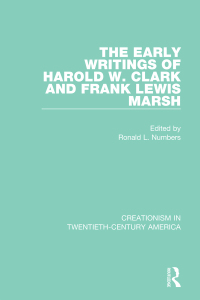 Cover image: The Early Writings of Harold W. Clark and Frank Lewis Marsh 1st edition 9780367437466