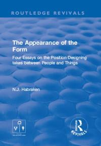 Cover image: The Appearance of the Form 1st edition 9780367857806