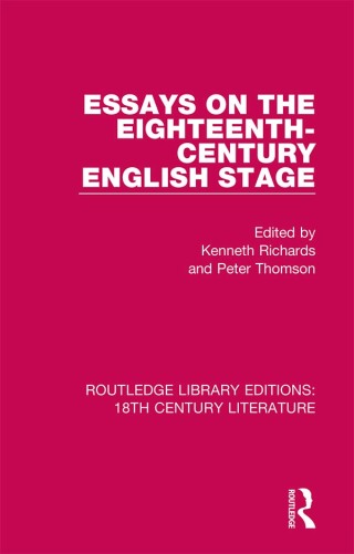 Imagen de portada: Essays on the Eighteenth-Century English Stage 1st edition 9780367445119
