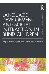 Imagen de portada: Language Development and Social Interaction in Blind Children 1st edition 9780367895426