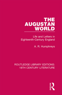 Imagen de portada: The Augustan World 1st edition 9780367860523