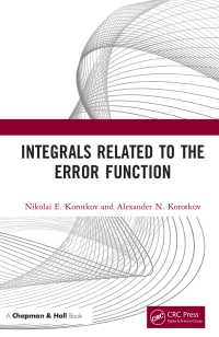 Imagen de portada: Integrals Related to the Error Function 1st edition 9780367408206