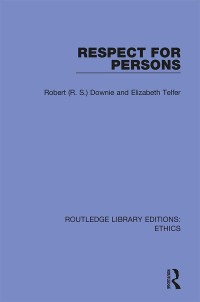 Cover image: Respect for Persons 1st edition 9780367900328
