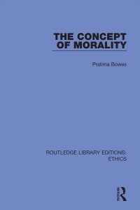 Cover image: The Concept of Morality 1st edition 9780367900625