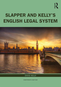 Cover image: Slapper and Kelly's The English Legal System 19th edition 9780367139476
