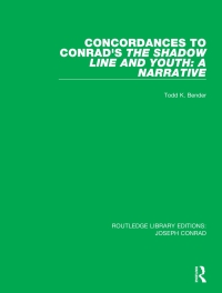 Titelbild: Concordances to Conrad's The Shadow Line and Youth: A Narrative 1st edition 9780367861513