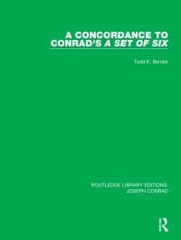 Imagen de portada: A Concordance to Conrad's A Set of Six 1st edition 9780367861568