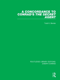Immagine di copertina: A Concordance to Conrad's The Secret Agent 1st edition 9780367893682