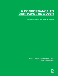 Imagen de portada: A Concordance to Conrad's The Rover 1st edition 9780367895198