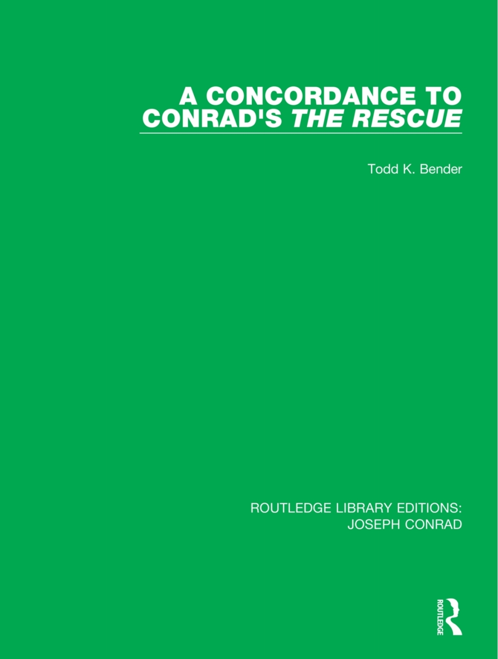 A Concordance to Conrad’s The Rescue 1st Edition
