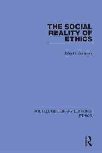 Cover image: The Social Reality of Ethics 1st edition 9780367459758