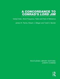 Imagen de portada: A Concordance to Conrad's Lord Jim 1st edition 9780367860844