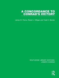 صورة الغلاف: A Concordance to Conrad's Victory 1st edition 9780367861407