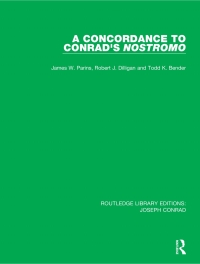 صورة الغلاف: A Concordance to Conrad's Nostromo 1st edition 9780367895310