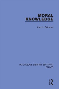 Cover image: Moral Knowledge 1st edition 9780367462741