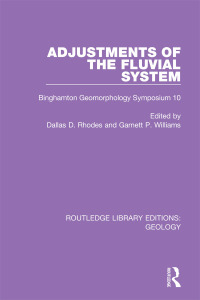 Cover image: Adjustments of the Fluvial System 1st edition 9780367460587
