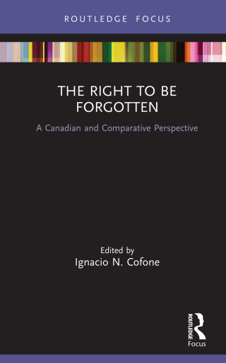 Imagen de portada: The Right to be Forgotten 1st edition 9780367859749