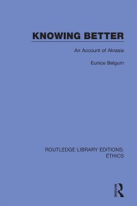 Cover image: Knowing Better 1st edition 9780367476441