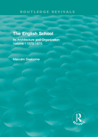 Cover image: The English School 1st edition 9780367461744