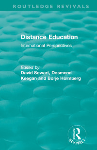Cover image: Distance Education 1st edition 9780367471798