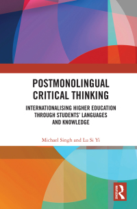 Cover image: Postmonolingual Critical Thinking 1st edition 9780367409968