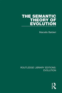 Cover image: The Semantic Theory of Evolution 1st edition 9780367258085