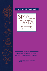 Titelbild: A Handbook of Small Data Sets 1st edition 9780412399206