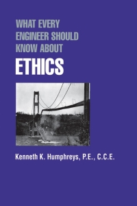Cover image: What Every Engineer Should Know about Ethics 1st edition 9780824782085