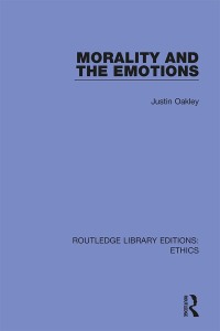 Cover image: Morality and the Emotions 1st edition 9780367494728