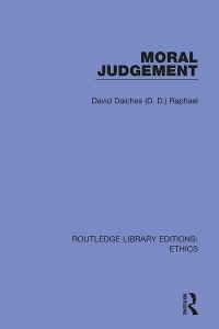 Cover image: Moral Judgement 1st edition 9780367509019