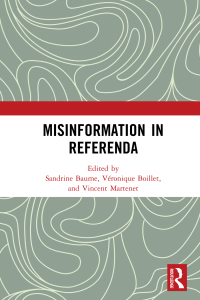 Imagen de portada: Misinformation in Referenda 1st edition 9780367224035