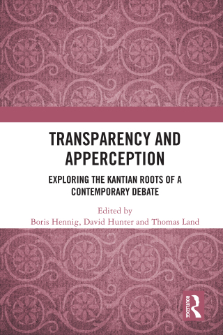 Immagine di copertina: Transparency and Apperception 1st edition 9780367478650